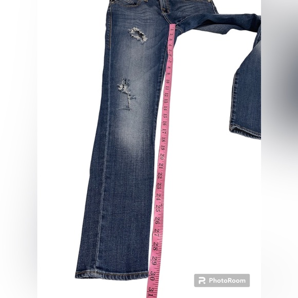 Rock & Republic Berlin Blue Distressed Ripped Jeans Women’s Size 6 - Picture 12 of 14